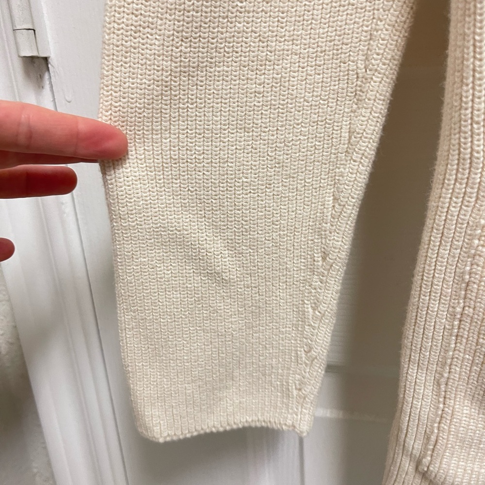 Peruvian Connection Cream Button Front Cardigan - image 6